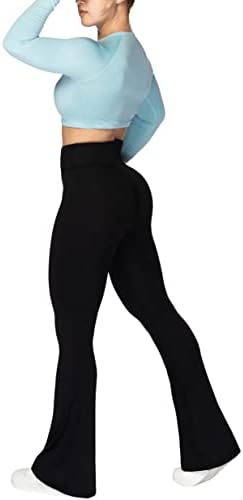 Sunzel Flare Leggings, Crossover Yoga Pants with Tummy Control
